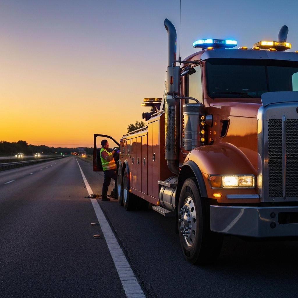 Professional roadside assistance background